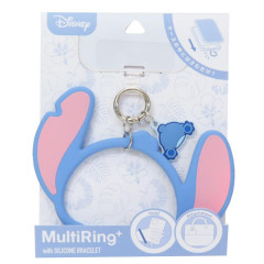 Japan Disney Multi Ring Plus with Silicone Bracelet - Stitch : Face Butt