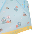 Japan Sanrio Folding Umbrella - Hangyodon : Friends Blue Yellow - 4