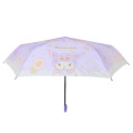 Japan Sanrio Folding Umbrella - Kuromi : Pastel Rose Purple - 3