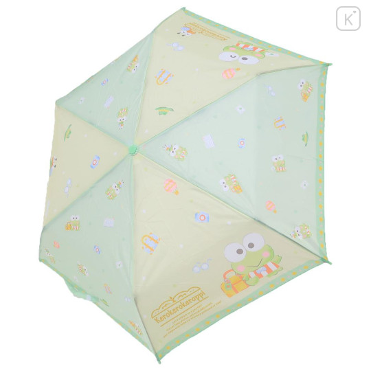 Japan Sanrio Folding Umbrella - Keroppi : Pastel Green - 2