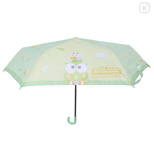 Japan Sanrio Folding Umbrella - Keroppi : Pastel Green - 3