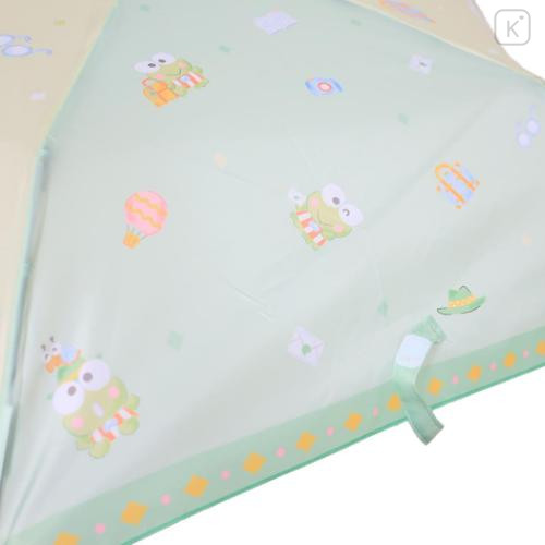 Japan Sanrio Folding Umbrella - Keroppi : Pastel Green - 4
