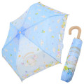 Japan Sanrio Folding Umbrella - Cinnamoroll : Pastel Flower Blue - 1