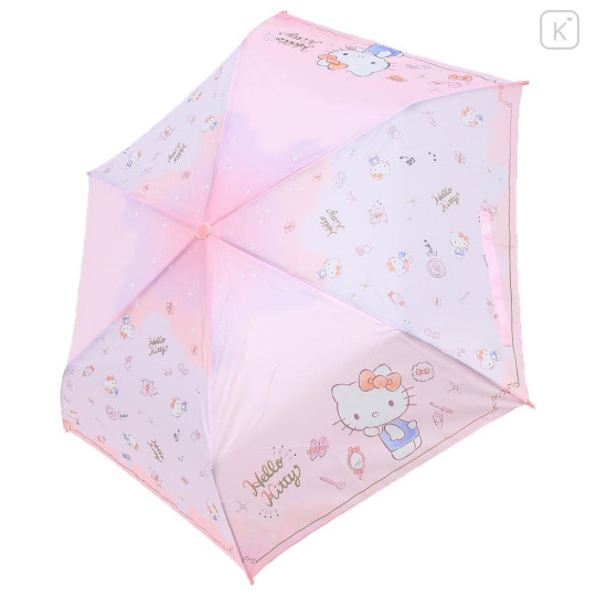 Japan Sanrio Folding Umbrella - Hello Kitty : Pastel Pink - 2