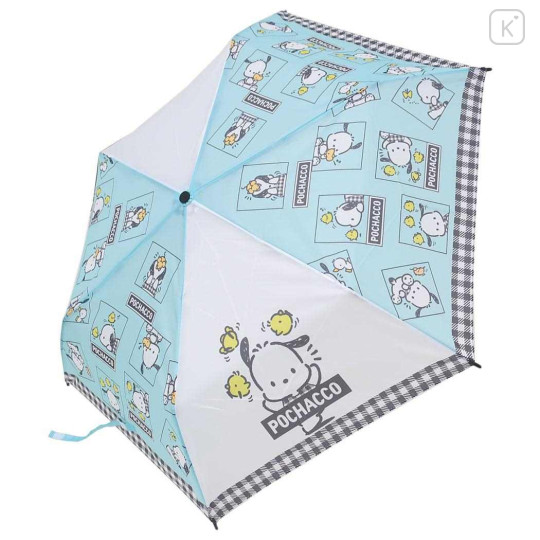 Japan Sanrio Folding Umbrella - Pochacco : Chick Mint - 2