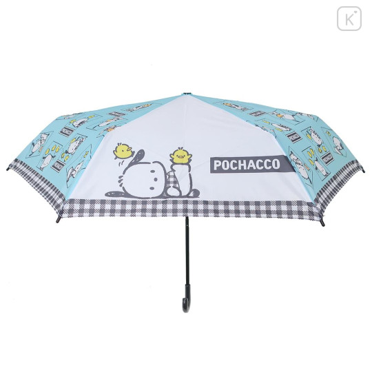 Japan Sanrio Folding Umbrella - Pochacco : Chick Mint - 3