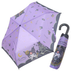 Japan Sanrio Folding Umbrella - Kuromi : 20th Anniversary Queen Purple