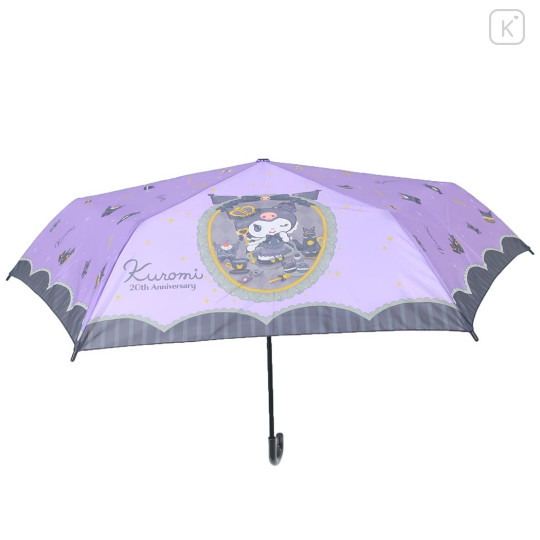 Japan Sanrio Folding Umbrella - Kuromi : 20th Anniversary Queen Purple - 3