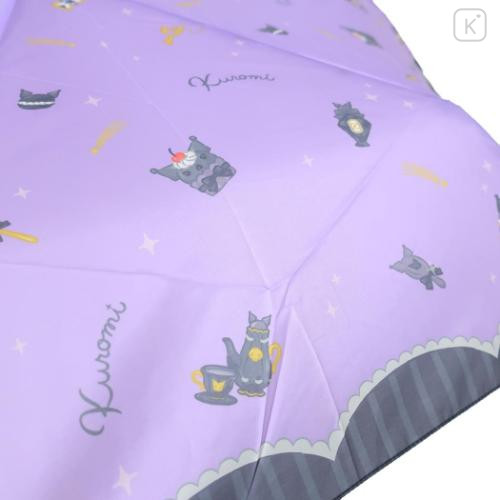 Japan Sanrio Folding Umbrella - Kuromi : 20th Anniversary Queen Purple - 4