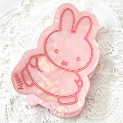 Japan Miffy Pearl Acrylic Hair Claw Clip - Miffy : Marble Pink