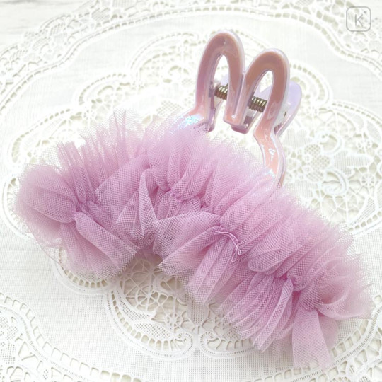Japan Miffy Hair Claw Clip - Miffy : Tulle Purple - 1
