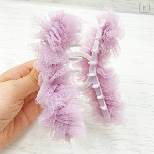 Japan Miffy Hair Claw Clip - Miffy : Tulle Purple - 3