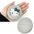 Japan Sanrio 2-sided Compact Mirror - Hello Kitty : Monotone Grey - 2