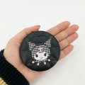 Japan Sanrio 2-sided Compact Mirror - Kuromi : Monotone Black - 2