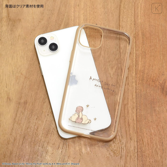 Japan Disney IIIIfit Clear iPhone 15 Plus / 14 Plus Case - Pooh - 2