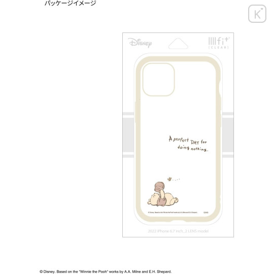 Japan Disney IIIIfit Clear iPhone 15 Plus / 14 Plus Case - Pooh - 4