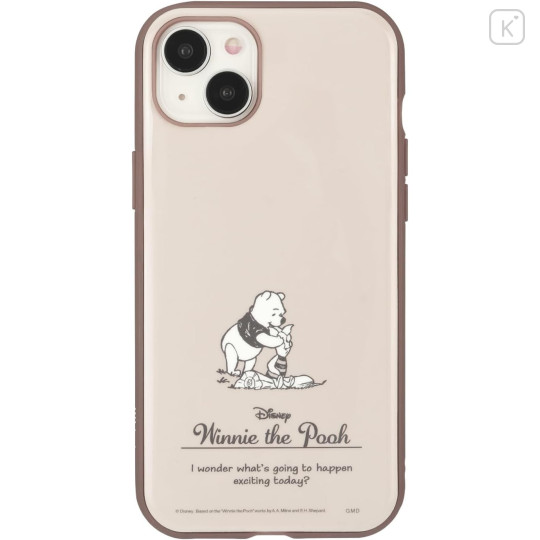 Japan Disney IIIIfit iPhone 15 Plus / 14 Plus Case - Piglet & Pooh - 1