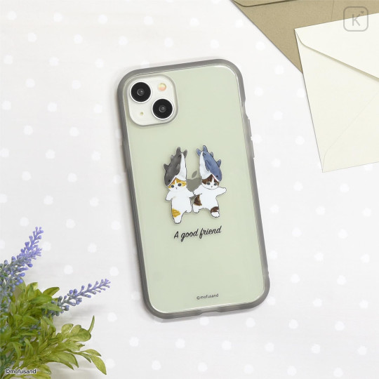 Japan Mofusand IIIIfit Clear iPhone15 Plus / 14 Plus Case - A Good Friend - 4