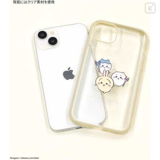 Japan Chiikawa IIIIfit Clear iPhone 15 Plus / 14 Plus Case - Chiikawa & Hachiware & Usagi - 2