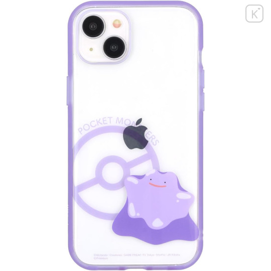Japan Pokemon IIIIfit Clear iPhone Case - Ditto : iPhone15 Plus & 14 Plus - 1