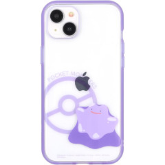 Japan Pokemon IIIIfit Clear iPhone Case - Ditto : iPhone15 Plus & 14 Plus