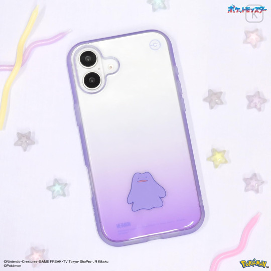 Japan Pokemon IIIIfit Clear iPhone Case - Ditto : iPhone16 Plus - 5