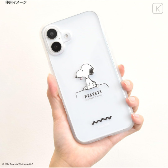Japan Peanuts IIIIfit Clear iPhone 16 Plus Case - Snoopy - 4