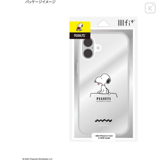 Japan Peanuts IIIIfit Clear iPhone 16 Plus Case - Snoopy - 6