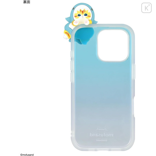 Japan Mofusand Frame IIIIfit Clear iPhone16 Pro Case - Shark Meow - 2