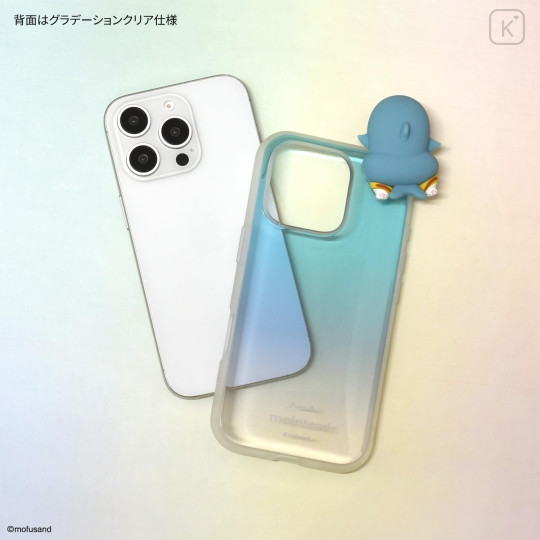 Japan Mofusand Frame IIIIfit Clear iPhone16 Pro Case - Shark Meow - 3