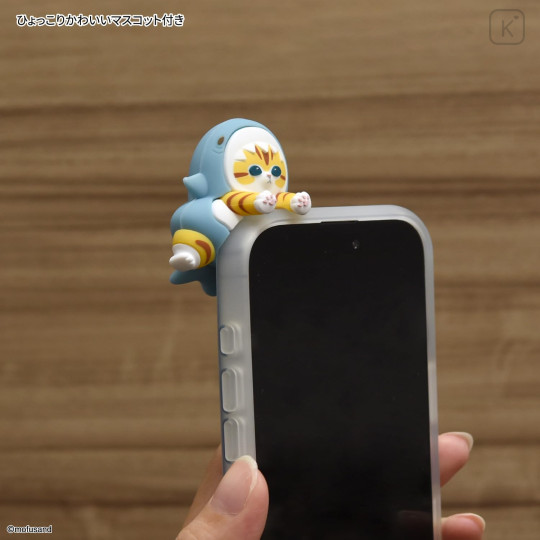 Japan Mofusand Frame IIIIfit Clear iPhone16 Pro Case - Shark Meow - 5