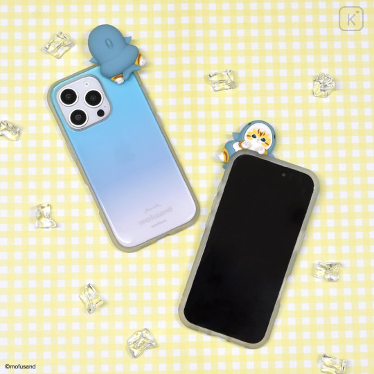 Japan Mofusand Frame IIIIfit Clear iPhone16 Pro Case - Shark Meow - 7