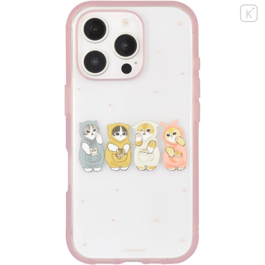 Japan Mofusand IIIIfit Clear iPhone16 Pro Case - Pink - 1