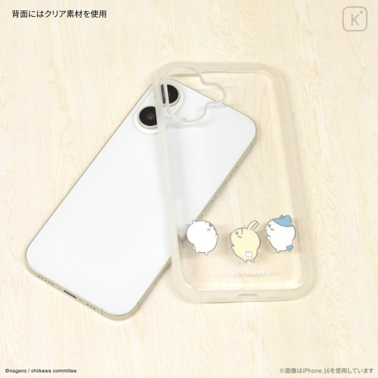 Japan Chiikawa IIIIfit Clear iPhone 16 Pro Case - Chiikawa & Hachiware & Usagi - 2