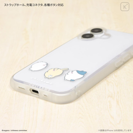 Japan Chiikawa IIIIfit Clear iPhone 16 Pro Case - Chiikawa & Hachiware & Usagi - 3