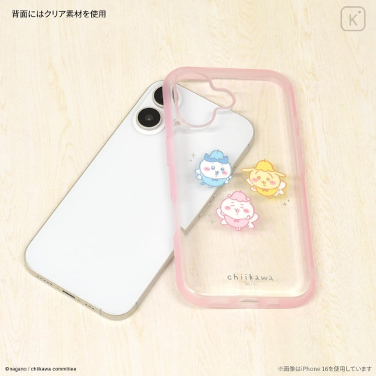 Japan Chiikawa IIIIfit Clear iPhone 16 Pro Case - Chiikawa & Hachiware & Usagi : Fairy - 2