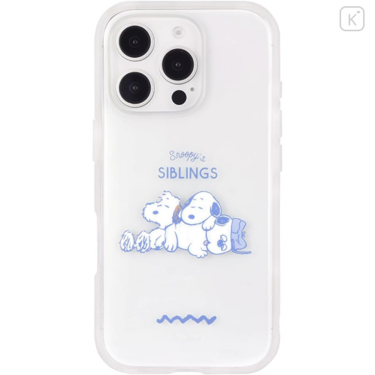 Japan Peanuts IIIIfit Clear iPhone 16 Pro Case - Snoopy : Siblings - 1
