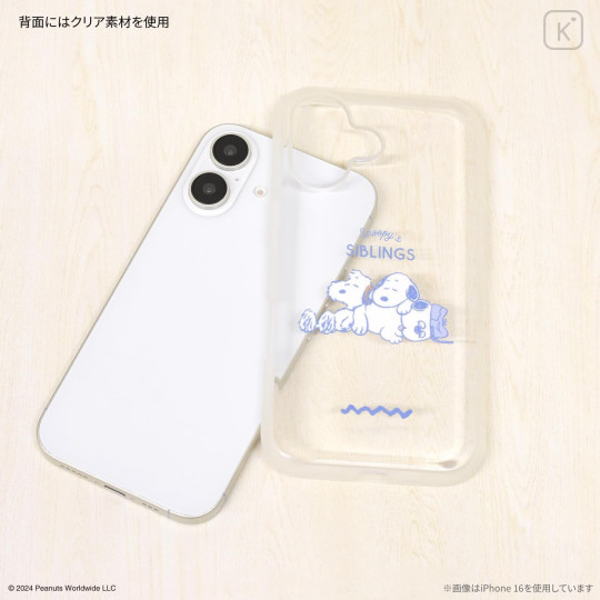 Japan Peanuts IIIIfit Clear iPhone Case - Snoopy Siblings : iPhone16Pro - 2