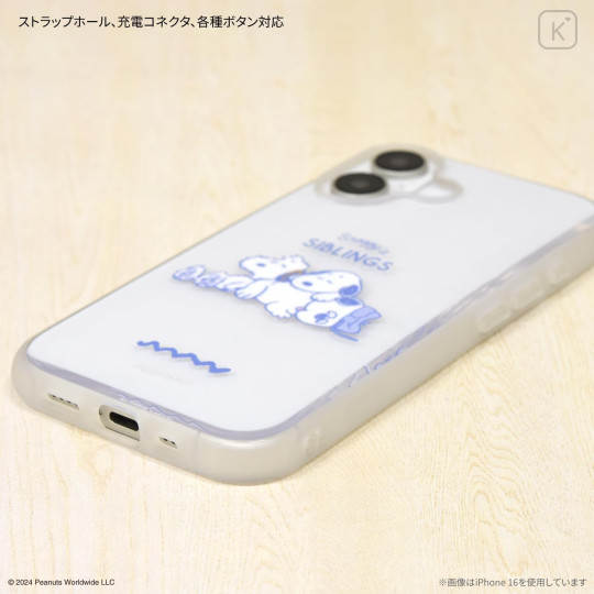 Japan Peanuts IIIIfit Clear iPhone Case - Snoopy Siblings : iPhone16Pro - 3