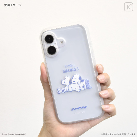 Japan Peanuts IIIIfit Clear iPhone Case - Snoopy Siblings : iPhone16Pro - 4