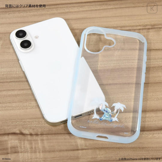 Japan Disney IIIIfit Clear iPhone Case - Stitch : iPhone16Pro - 2