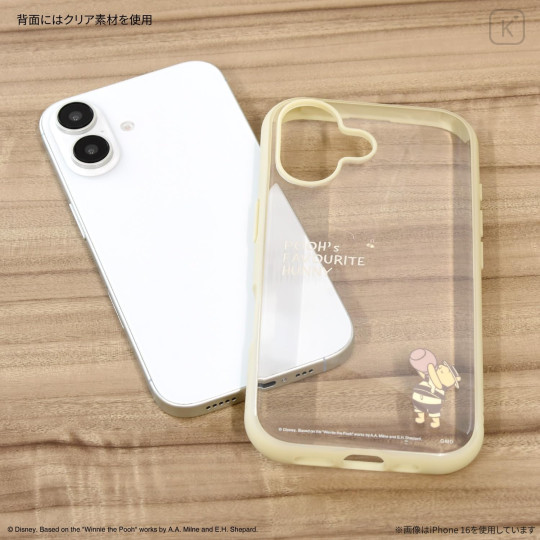 Japan Disney IIIIfit Clear iPhone Case - Pooh : iPhone16Pro - 2