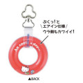 Japan Sanrio Miniature Swim Floating Ring Keychain - Hello Kitty : Reading - 2