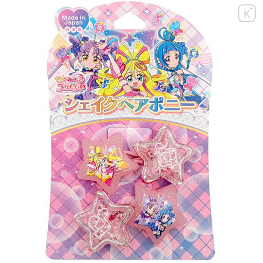Japan Pretty Cure Mascot Hair Tie Set - Idol Precure Star Shape Pink - 1