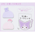 Japan Sanrio Memo Clip Stand & Memo Pad - Hangyodon : Face - 3