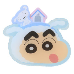 Japan Crayon Shin-chan Memo Clip Stand & Memo Pad - Shinnosuke Nohara & Shiro : Face
