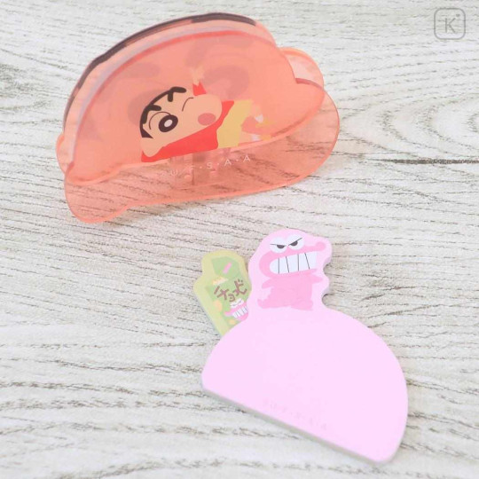 Japan Crayon Shin-chan Memo Clip Stand & Memo Pad - Shinnosuke Nohara : Face - 2