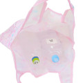 Japan Sanrio Eco Shopping Bag With Pocket - My Melody : Watercolor Pink - 3
