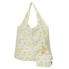 Japan Sanrio Eco Shopping Bag With Pocket - Pompompurin : Cafe Light Yellow