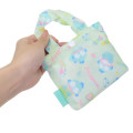 Japan Sanrio Eco Shopping Bag With Pocket - Hangyodon : Watercolor Light Mint - 4